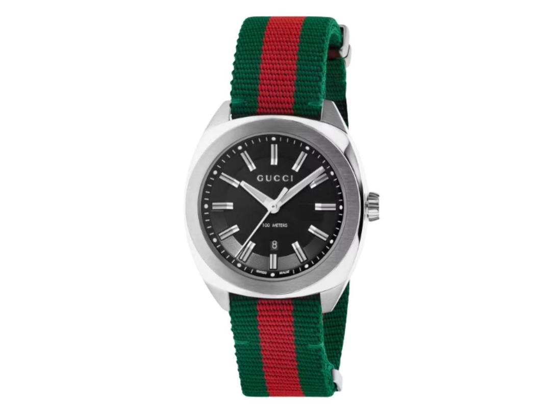 Gucci Gucci Green And Red Web Watch