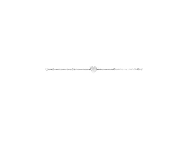 Gucci Gucci Heart Bracelet With Interlocking G In Sterling Silver With Mother Of Pearl Effect Enamel - view 3
