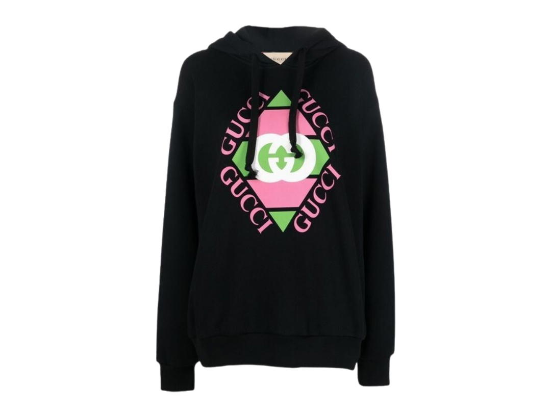 Gucci Gucci Hoodies Sweatshirts Logo Cotton Black