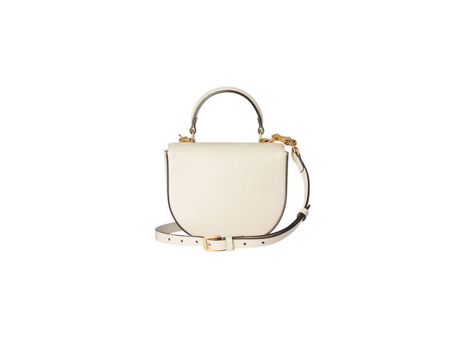 Gucci Gucci Horsebit 1955 Mini Top Handle Bag In White Leather With Light Gold-Toned Hardware - view 3