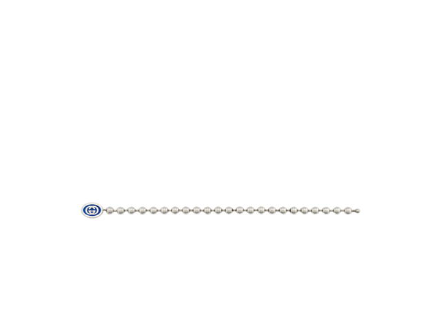 Gucci Gucci Interlocking G Boule Chain Bracelet In Single Boule Chain 925 Sterling Silver-Blue Enamel - view 2
