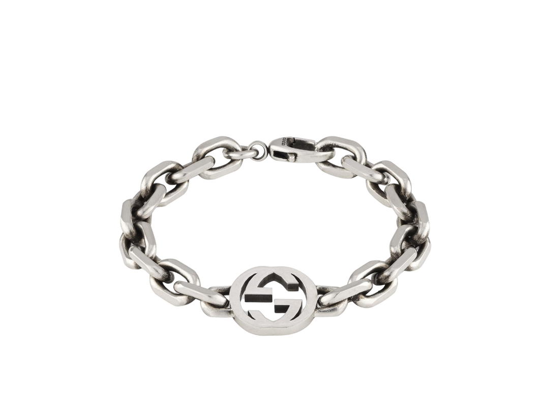 Gucci Gucci Interlocking G Bracelet In 925 Sterling Silver