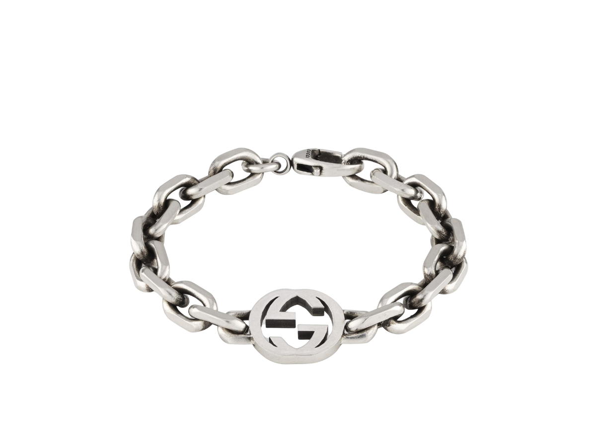 Gucci Gucci Interlocking G Bracelet In 925 Sterling Silver