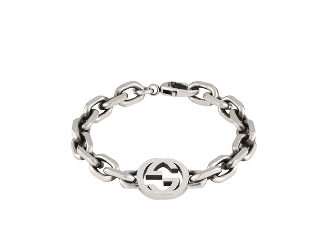 Gucci Gucci Interlocking G Bracelet In 925 Sterling Silver - view 1