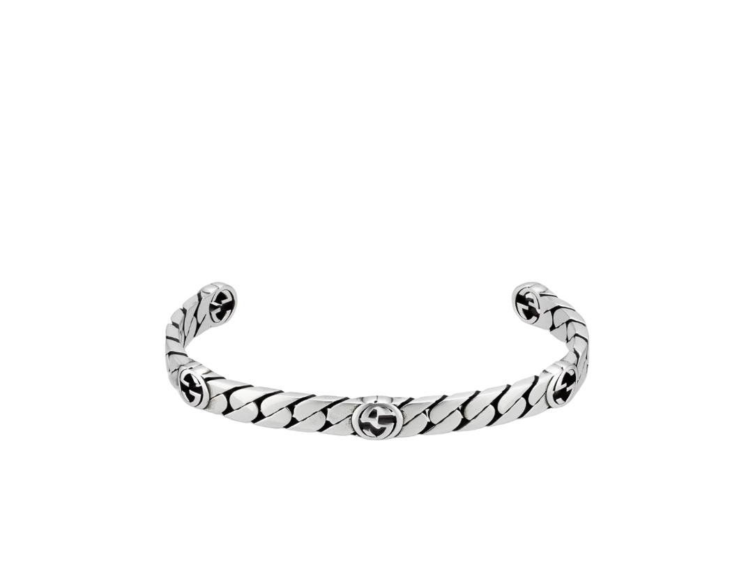 Gucci Gucci Interlocking G Bracelet In Chain Pattern 925 Sterling Silver