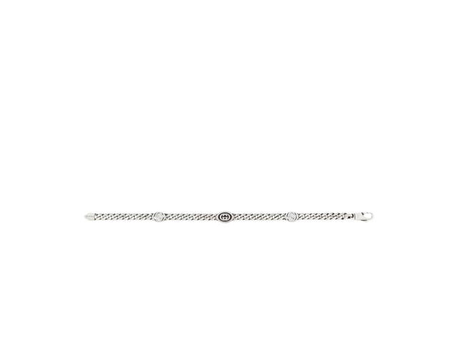 Gucci Gucci Interlocking G Bracelet In Gourmette Chain With 925 Sterling Silver - view 2