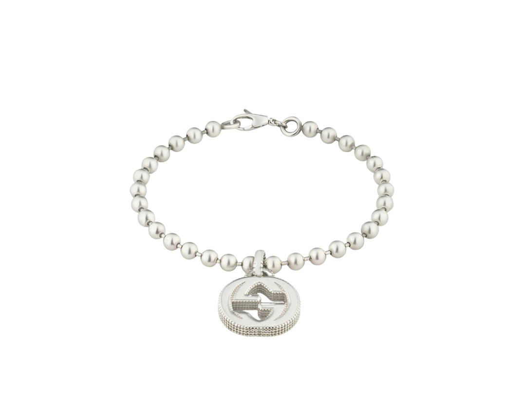 Gucci Gucci Interlocking G Bracelet In Silver With 925 Sterling Silver
