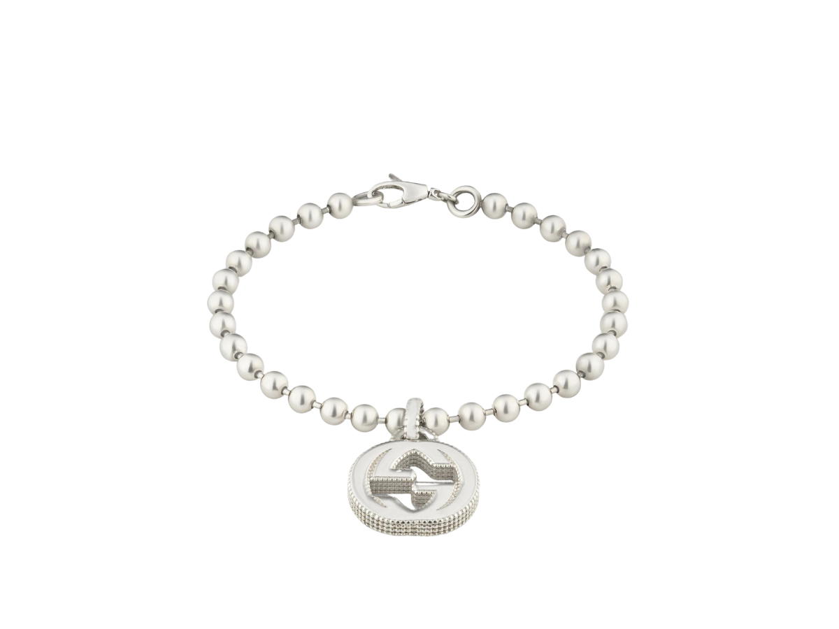 Gucci Gucci Interlocking G Bracelet In Silver With 925 Sterling Silver
