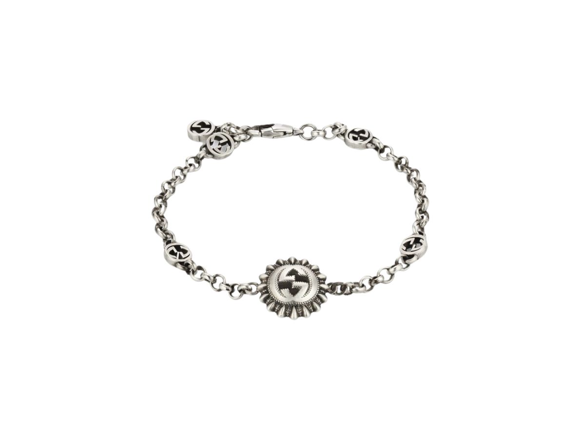 Gucci Gucci Interlocking G Bracelet In Sterling Silver