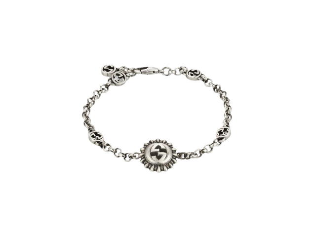 Gucci Gucci Interlocking G Bracelet In Sterling Silver - view 1