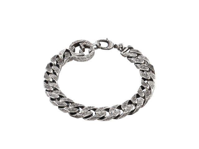 Gucci Gucci Interlocking G Chain Bracelet In 925 Sterling Silver - view 1