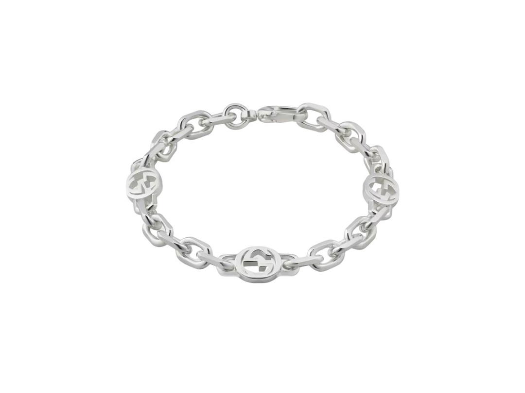 Gucci Gucci Interlocking G Chain Bracelet In Sterling Silver With Shiny Finish