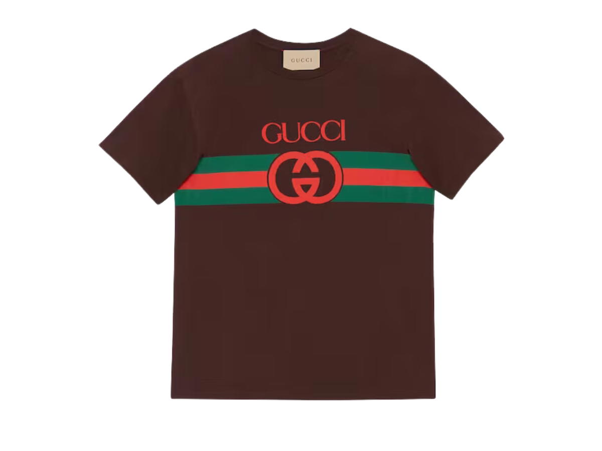 Gucci Gucci Interlocking G Cotton T-Shirt Black