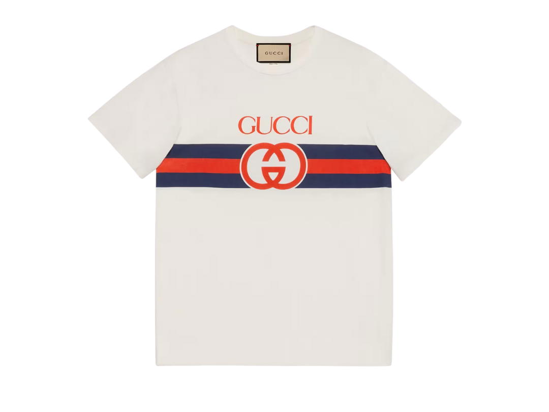 Gucci Gucci Interlocking G Cotton T-Shirt White