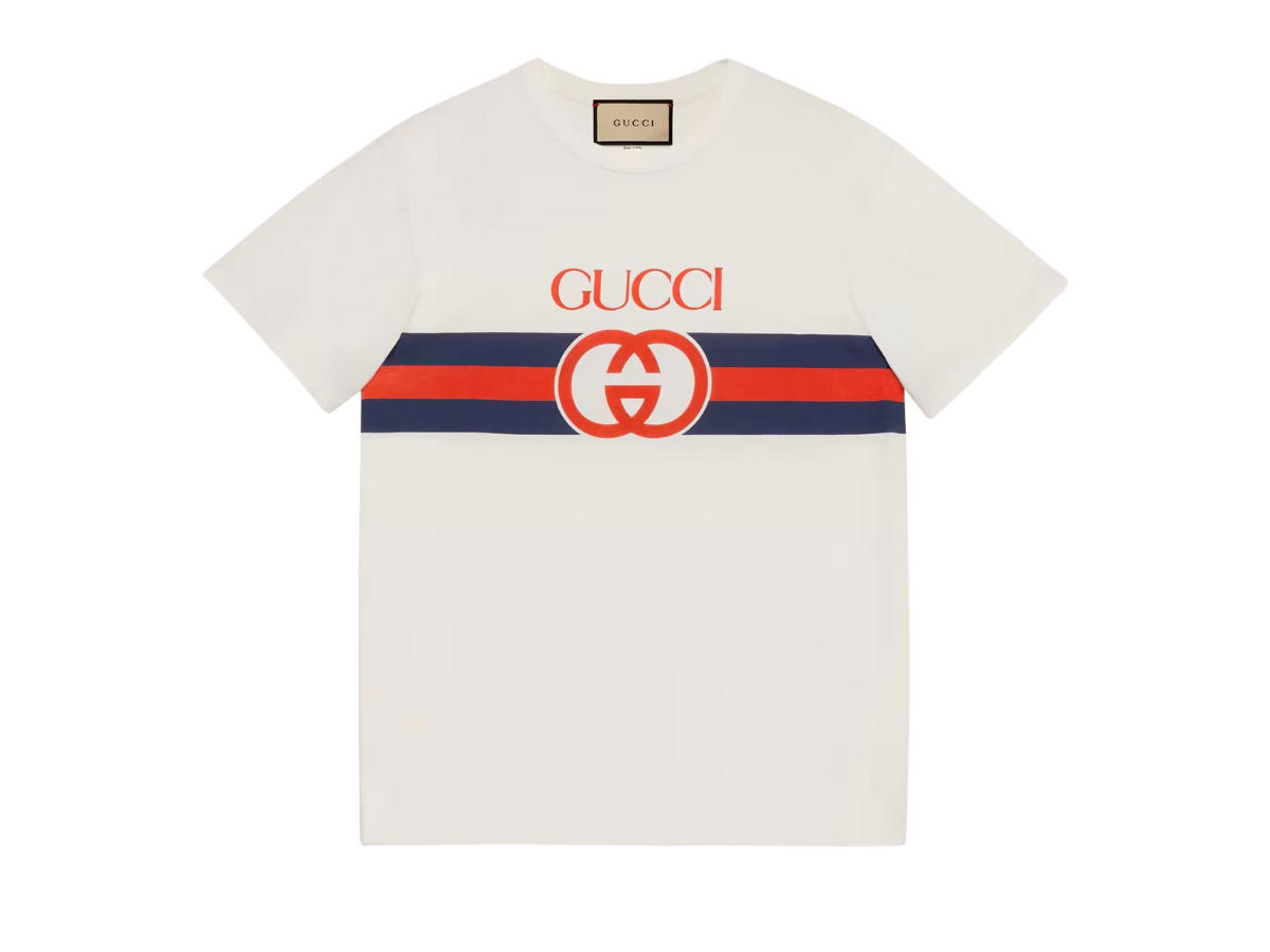 Gucci Gucci Interlocking G Cotton T-Shirt White