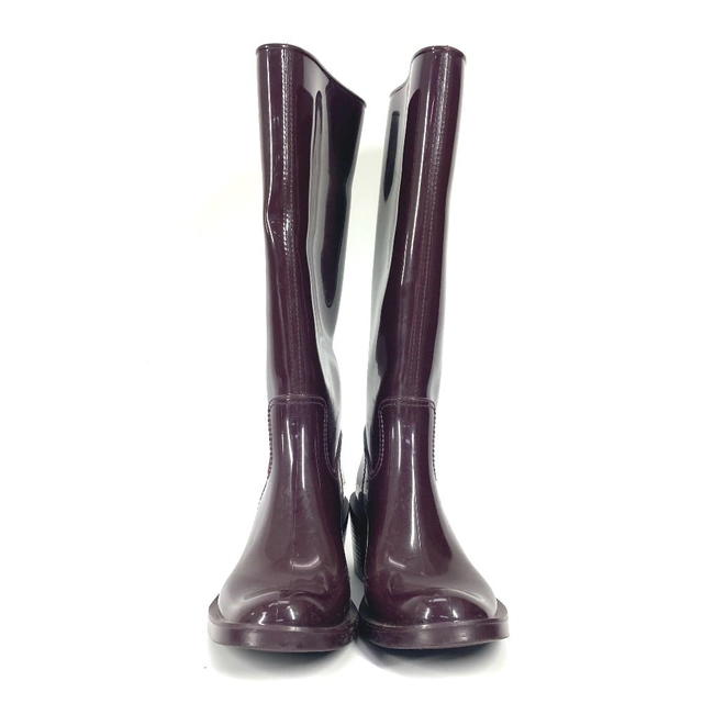 Gucci GUCCI Interlocking G GG logo Rain boots, long boots Rain shoes rubber purple - view 4