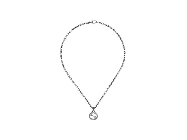 Gucci Gucci Interlocking G Pendant Necklace Sterling Silver - view 1