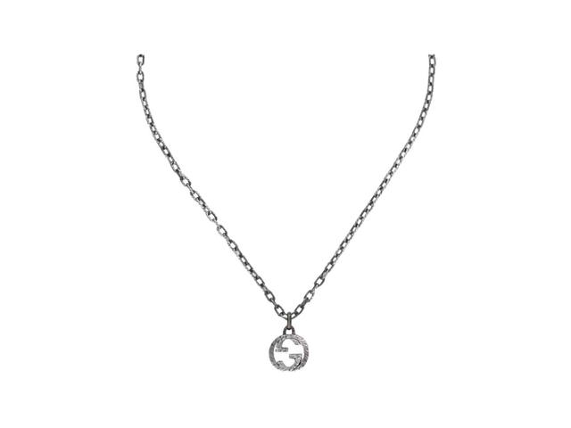 Gucci Gucci Interlocking G Pendant Necklace Sterling Silver - view 2