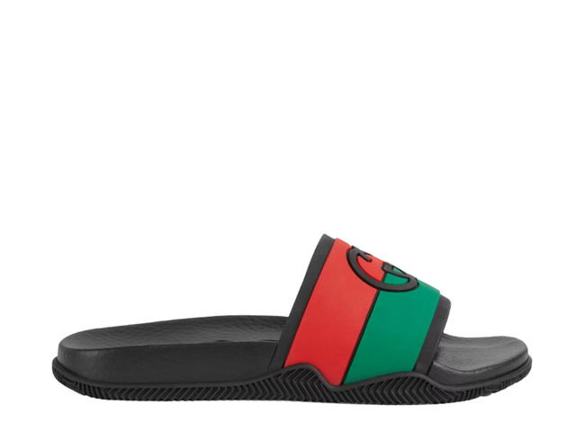 Gucci Gucci Interlocking G Slide Sandal Red Green Black - view 1