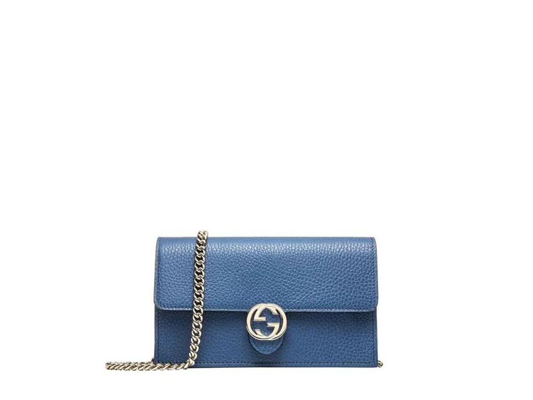 Gucci Gucci Interlocking G Wallet On Chain Interlocking G