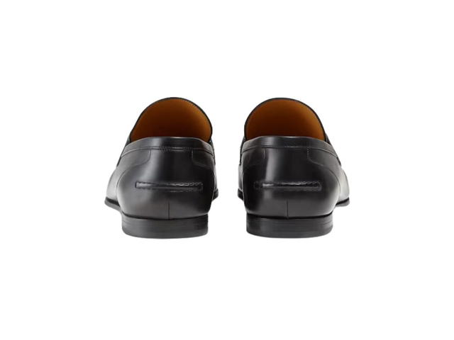 Gucci Gucci Jordaan Leather Loafer Black Leather With Horsebit Detail - view 3