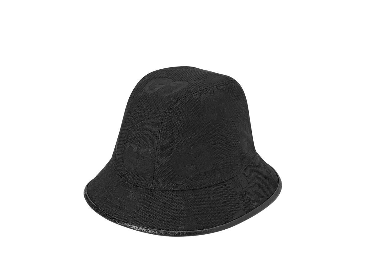 Gucci Gucci Jumbo GG Bucket Hat Black