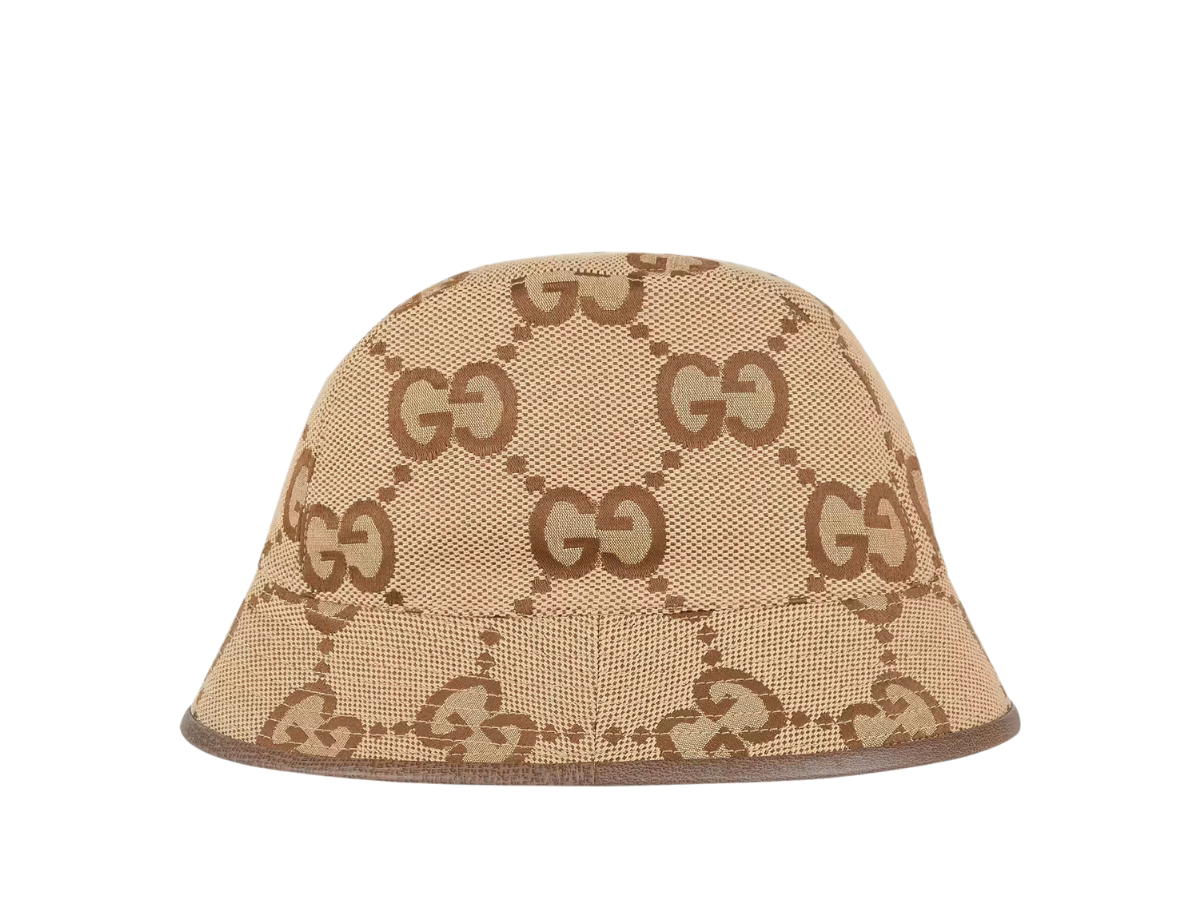 Gucci Gucci Jumbo GG Canvas Bucket Hat Brown