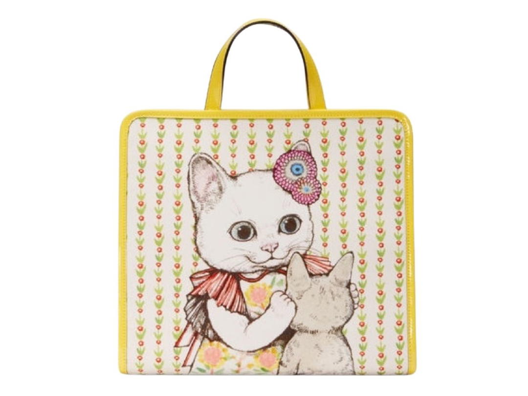 Gucci Gucci Tote Bag Cat Print