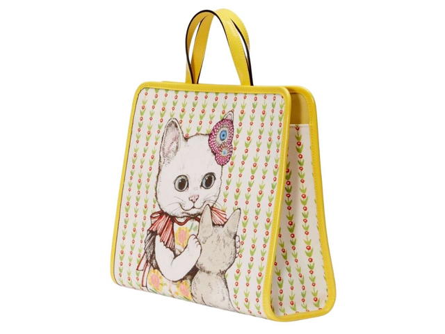 Gucci Gucci Tote Bag Cat Print - view 3