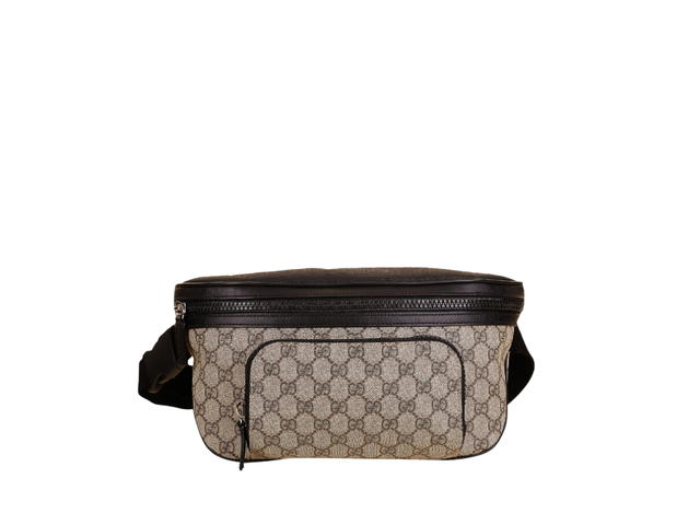 Gucci Gucci Large Eden Belt Bag In GG Supreme Canvas With Silver-Toned Hardware Beige - view 1