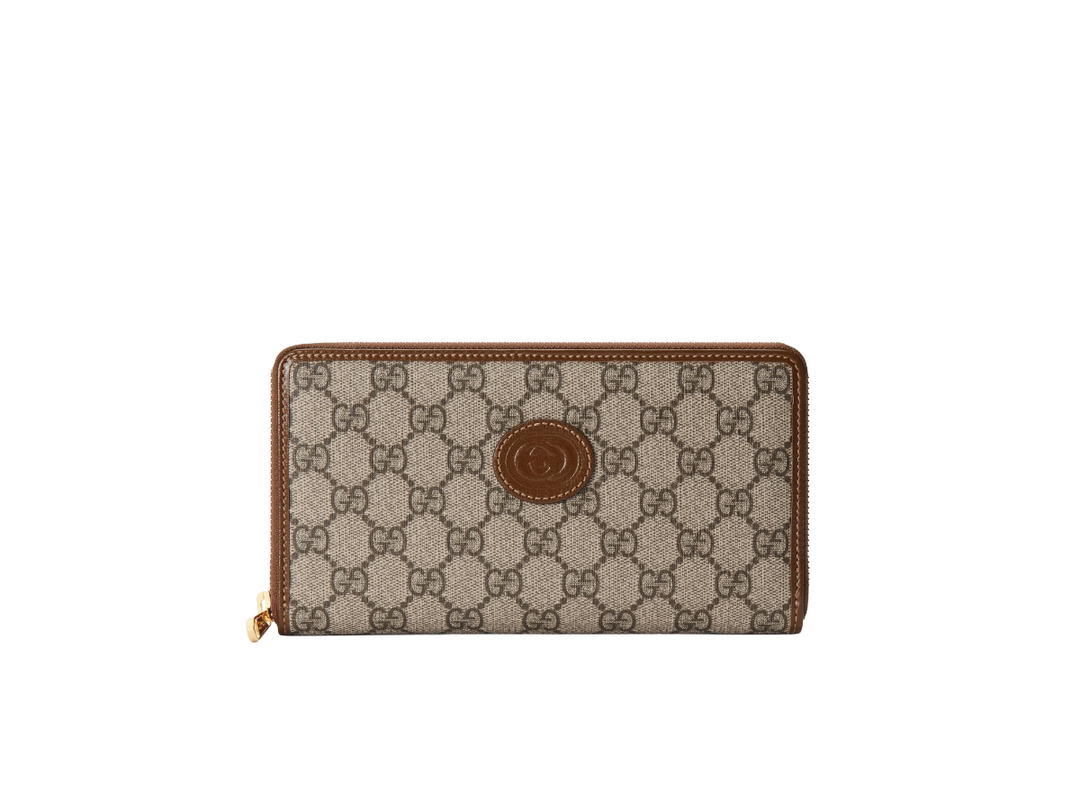 Gucci Gucci Interlocking G Large Zip Around Wallet Interlocking G