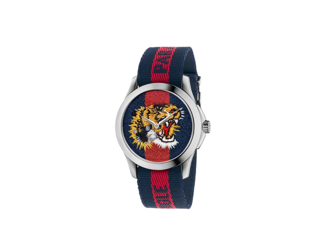 Gucci Gucci Le Marche Des Merveilles Watch In Nylon Casual Two-Tone With Stainless Steel