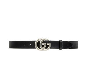 Buy Gucci Leather Belt With Double G Buckle 30MM In Black Leather With Double G Buckle Palladium-Toned Hardware at Sasom – Authentic and Ready to Ship