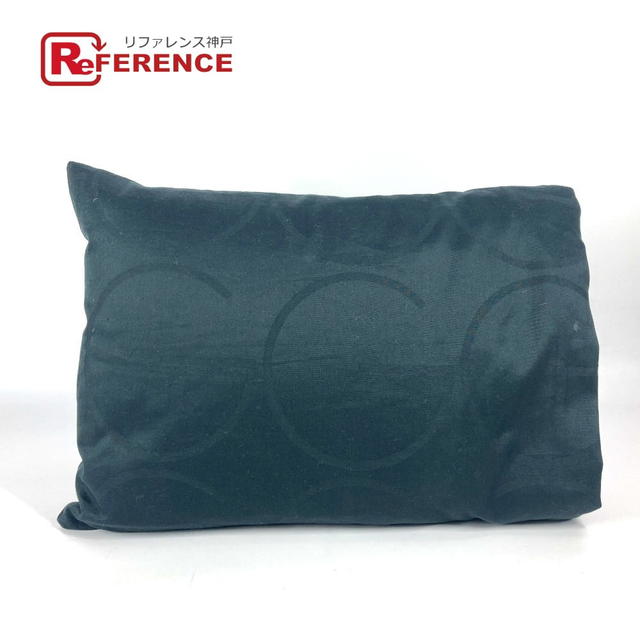 Gucci GUCCI logo pillow decor interior cushion cotton Black - view 1