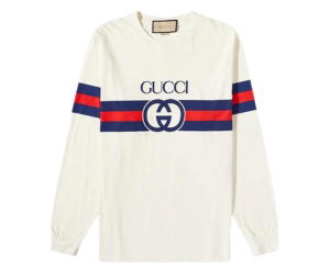 Buy Gucci Long Sleeve New Logo Tee White at Sasom – Authentic and Ready to Ship