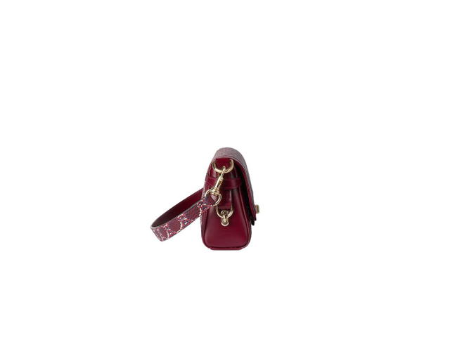 Gucci Gucci Luce Small Shoulder Bag In Rosso Ancora GG Print Leather With Light Gold-Toned Hardware - view 4