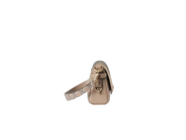Gucci Gucci Luce Small Shoulder Bag In Taupe And Multicolor GG Leather With Light Gold-Toned Hardware - view 4