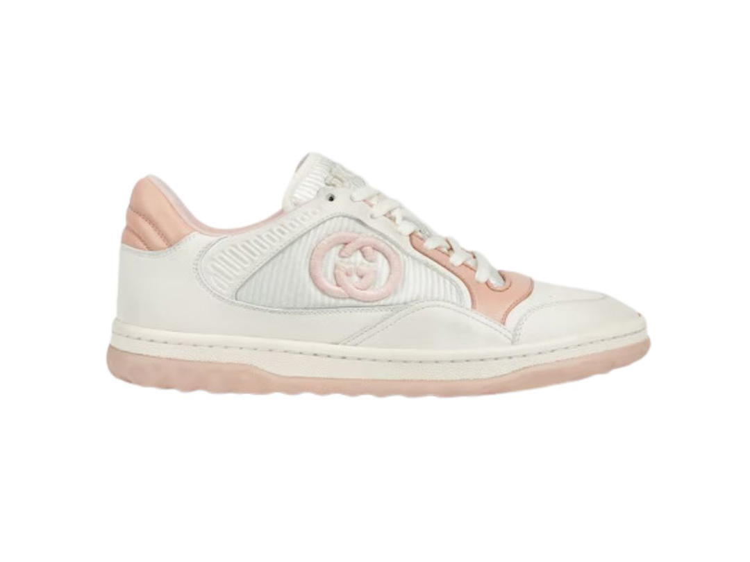 Gucci Gucci Mac80 Sneaker In Off White And Pink Leather (W)