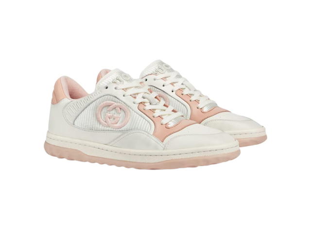 Gucci Gucci Mac80 Sneaker In Off White And Pink Leather (W) - view 2