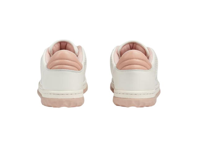 Gucci Gucci Mac80 Sneaker In Off White And Pink Leather (W) - view 3
