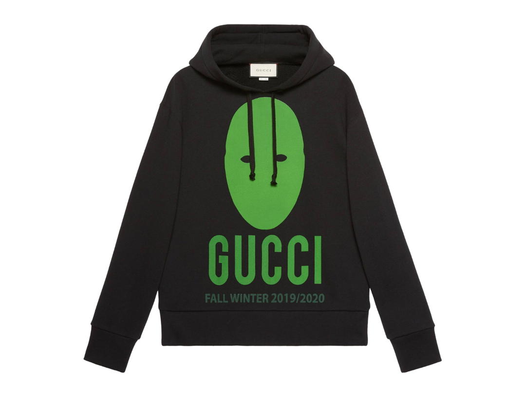 Gucci Gucci Mask Manifesto Oversize Sweatshirt Hoodie Green Black