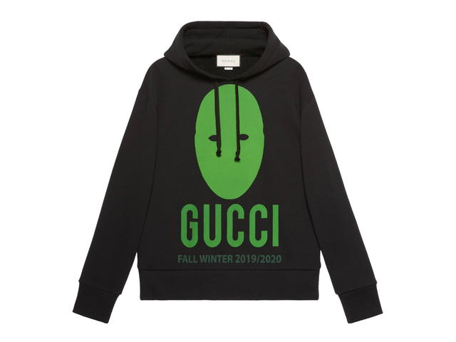 Gucci Gucci Mask Manifesto Oversize Sweatshirt Hoodie Green Black - view 1