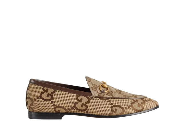 Gucci Gucci Maxi GG Gucci Jordaan Loafer Camel Ebony - view 1