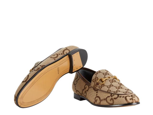 Gucci Gucci Maxi GG Gucci Jordaan Loafer Camel Ebony - view 3