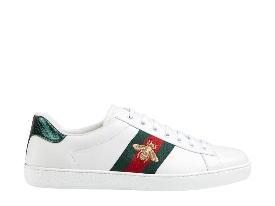 Gucci Gucci Men's Ace Embroidered Sneaker White