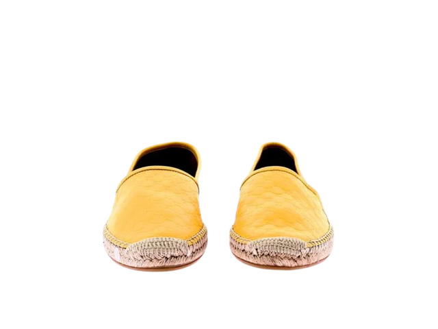 Gucci Gucci Microguccissima Leather Espadrille Yellow - view 2