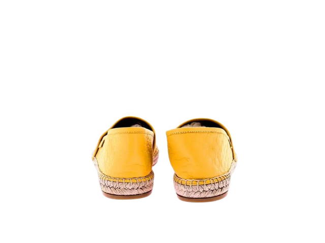 Gucci Gucci Microguccissima Leather Espadrille Yellow - view 3