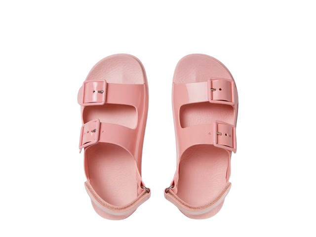 Gucci Gucci Mini Double G Sandal Pastel Pink Rubber (W) - view 3