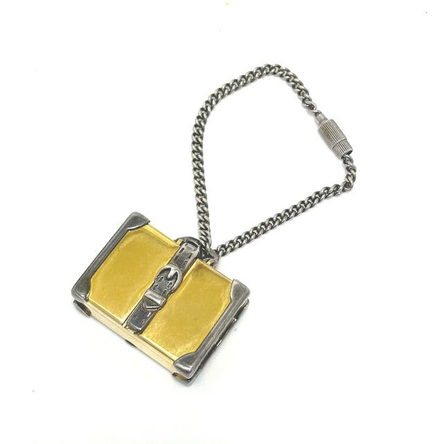 Gucci GUCCI Old Gucci Trunk Key Holder Bag Charm Metal Gold x Silver - view 2