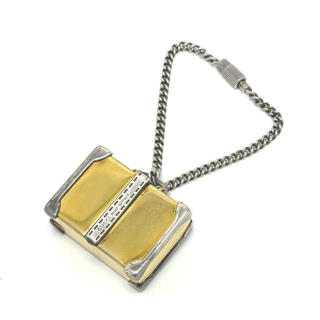 Gucci GUCCI Old Gucci Trunk Key Holder Bag Charm Metal Gold x Silver - view 3